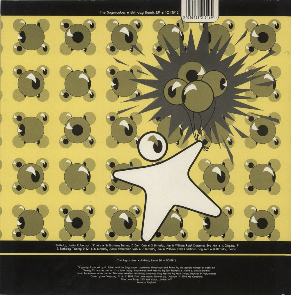 The Sugarcubes Birthday Remix EP UK 12" vinyl single (12 inch record / Maxi-single) 5016958015169