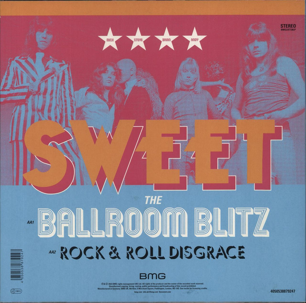 The Sweet Block Buster! / The Ballroom Blitz - Blue Vinyl - RSD23 UK 12" vinyl single (12 inch record / Maxi-single) 4050538879247