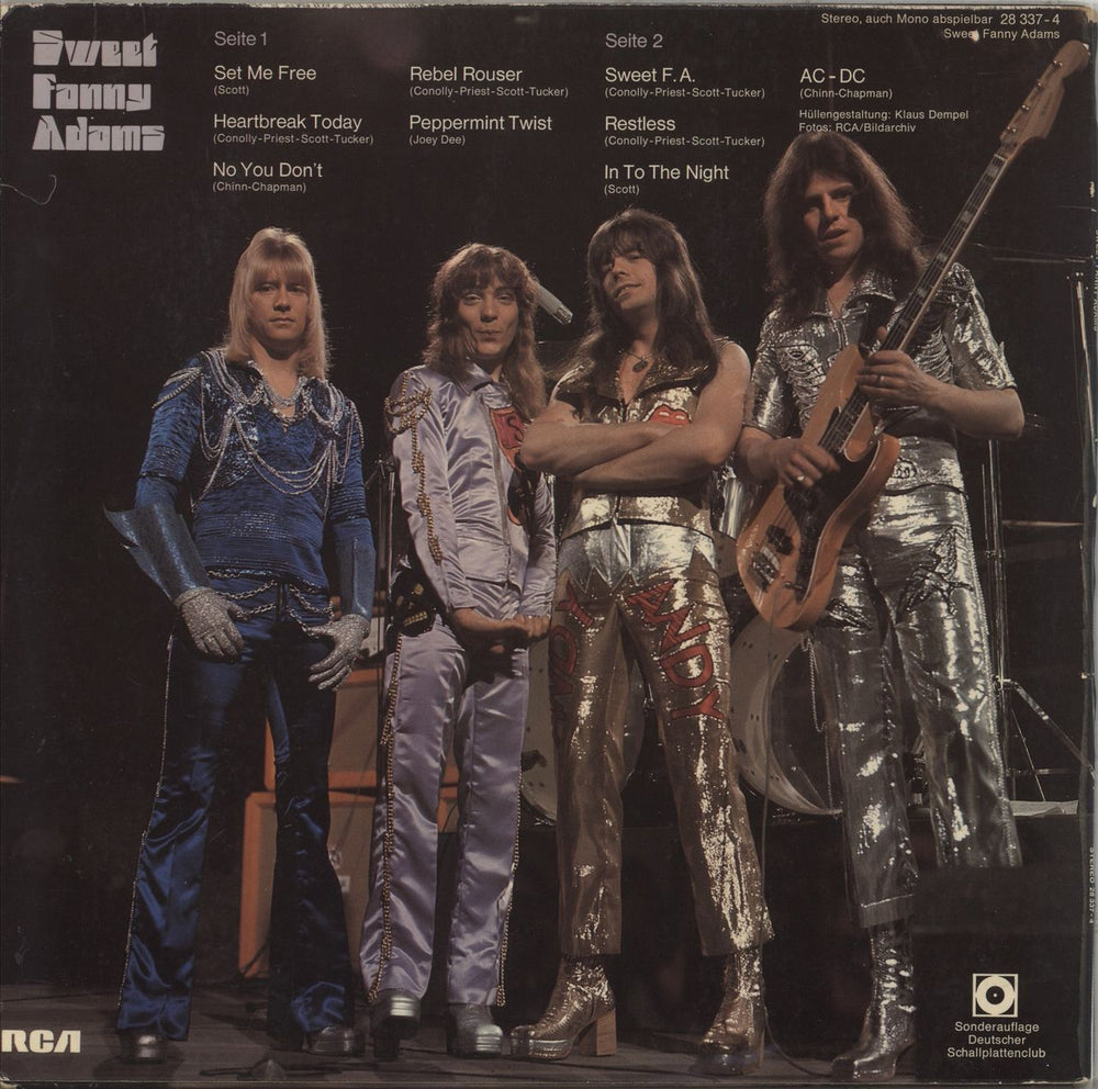 The Sweet Sweet Fanny Adams German vinyl LP album (LP record)