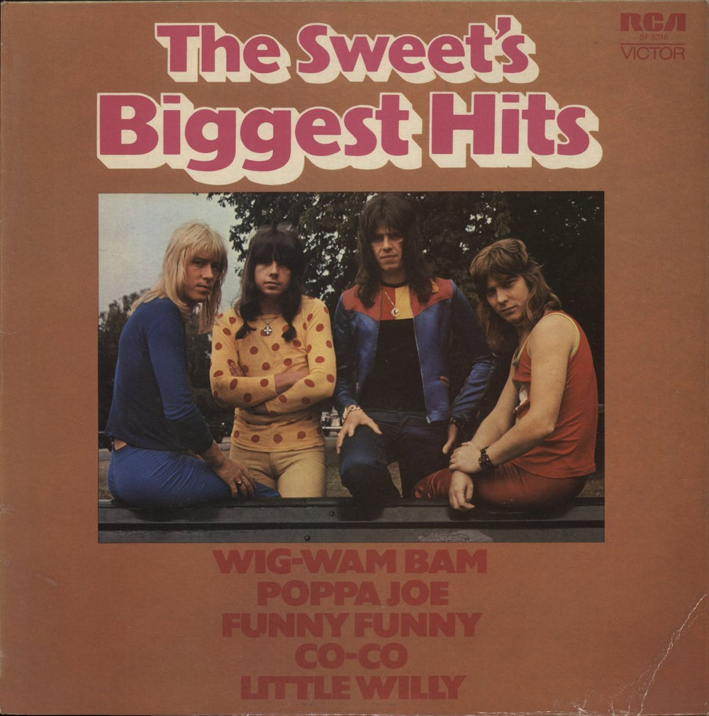 The Sweet The Sweet's Biggest Hits - Laminated sleeve UK vinyl LP album (LP record) SF8316