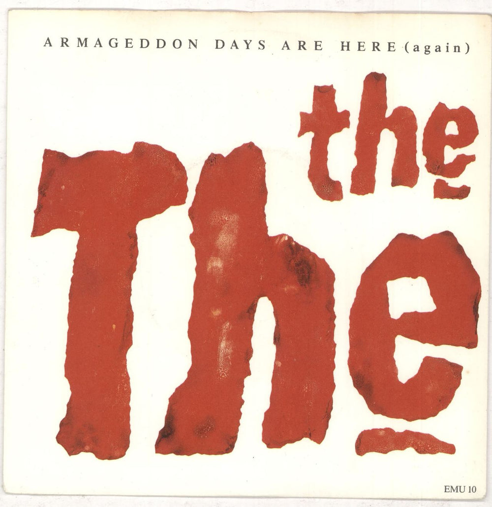 The The Armageddon Days Are Here [Again] UK 7" vinyl single (7 inch record / 45) EMU10