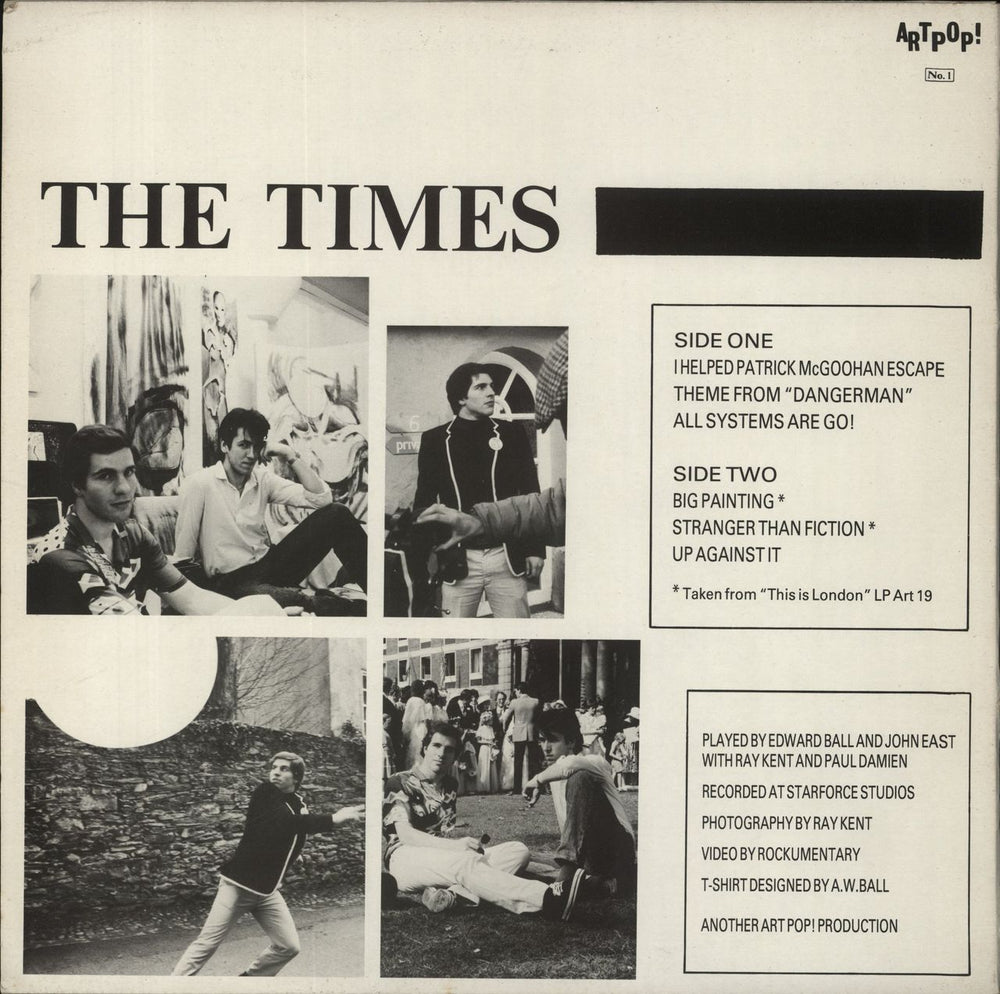 The Times I Helped Patrick McGoohan Escape UK 12" vinyl single (12 inch record / Maxi-single)