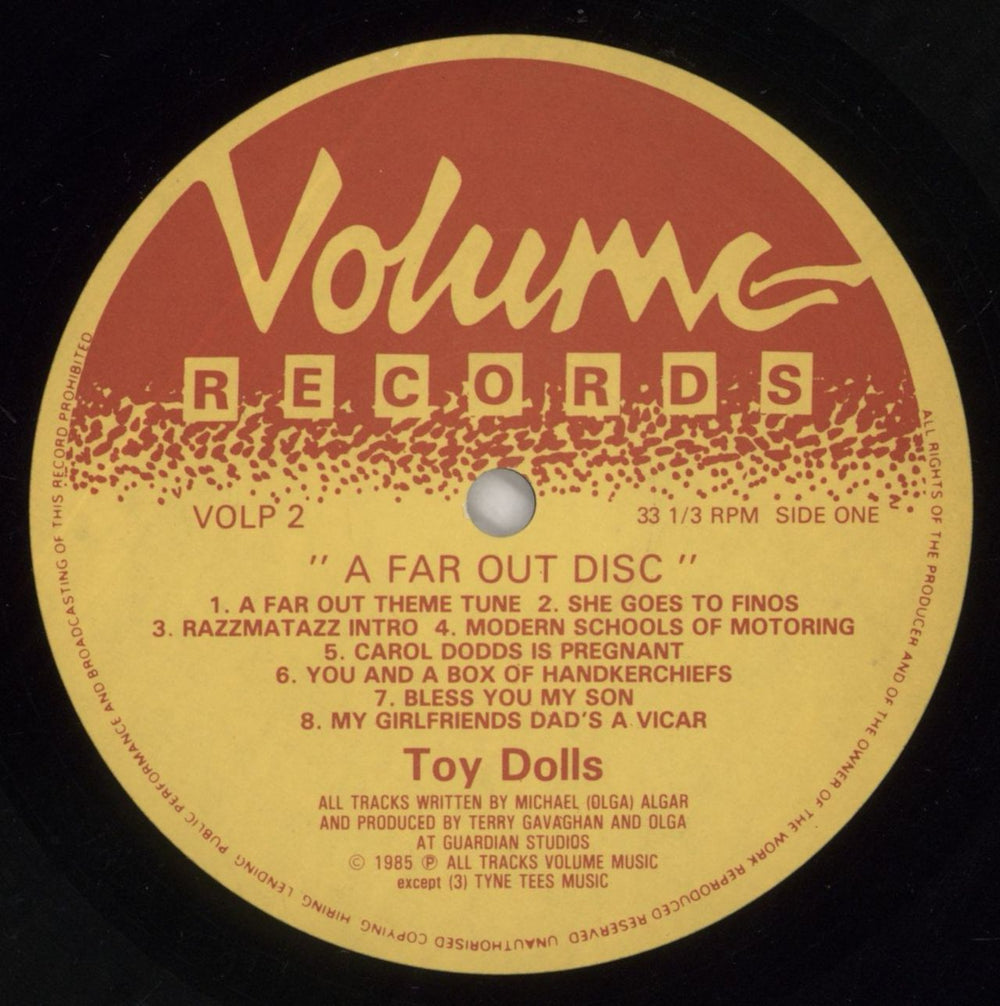 The Toy Dolls (70s) A Far Out Disc UK vinyl LP album (LP record) TYDLPAF515507