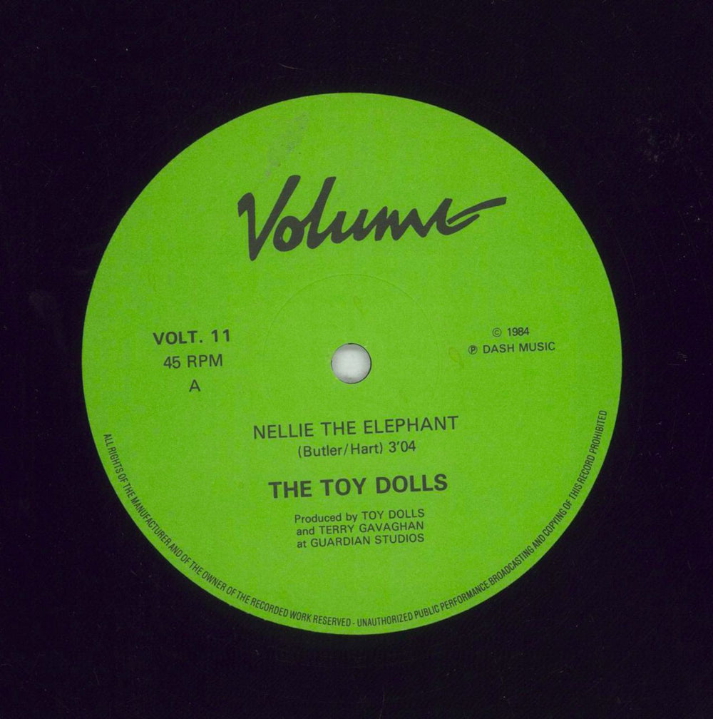 The Toy Dolls (70s) Nellie The Elephant UK 12" vinyl single (12 inch record / Maxi-single) TYD12NE49481