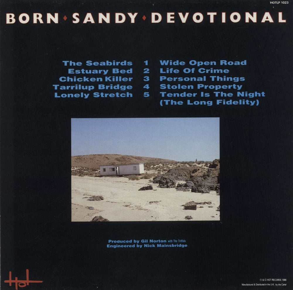 The Triffids (80s) Born Sandy Devotional UK vinyl LP album (LP record)