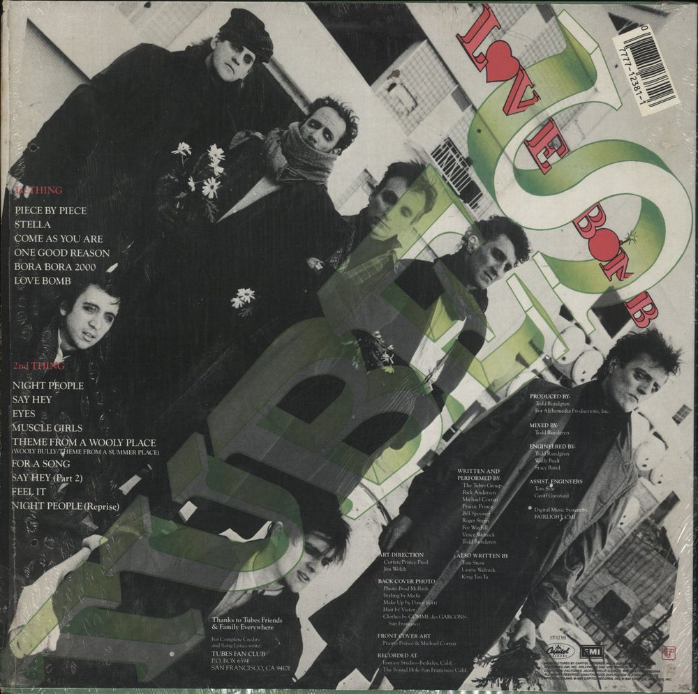 The Tubes Love Bomb - Shrink US vinyl LP album (LP record) 077771238116