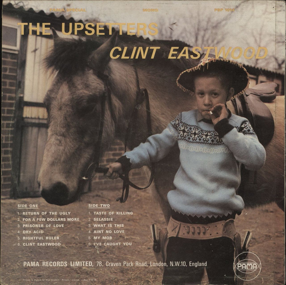 The Upsetters Clint Eastwood - VG UK vinyl LP album (LP record)