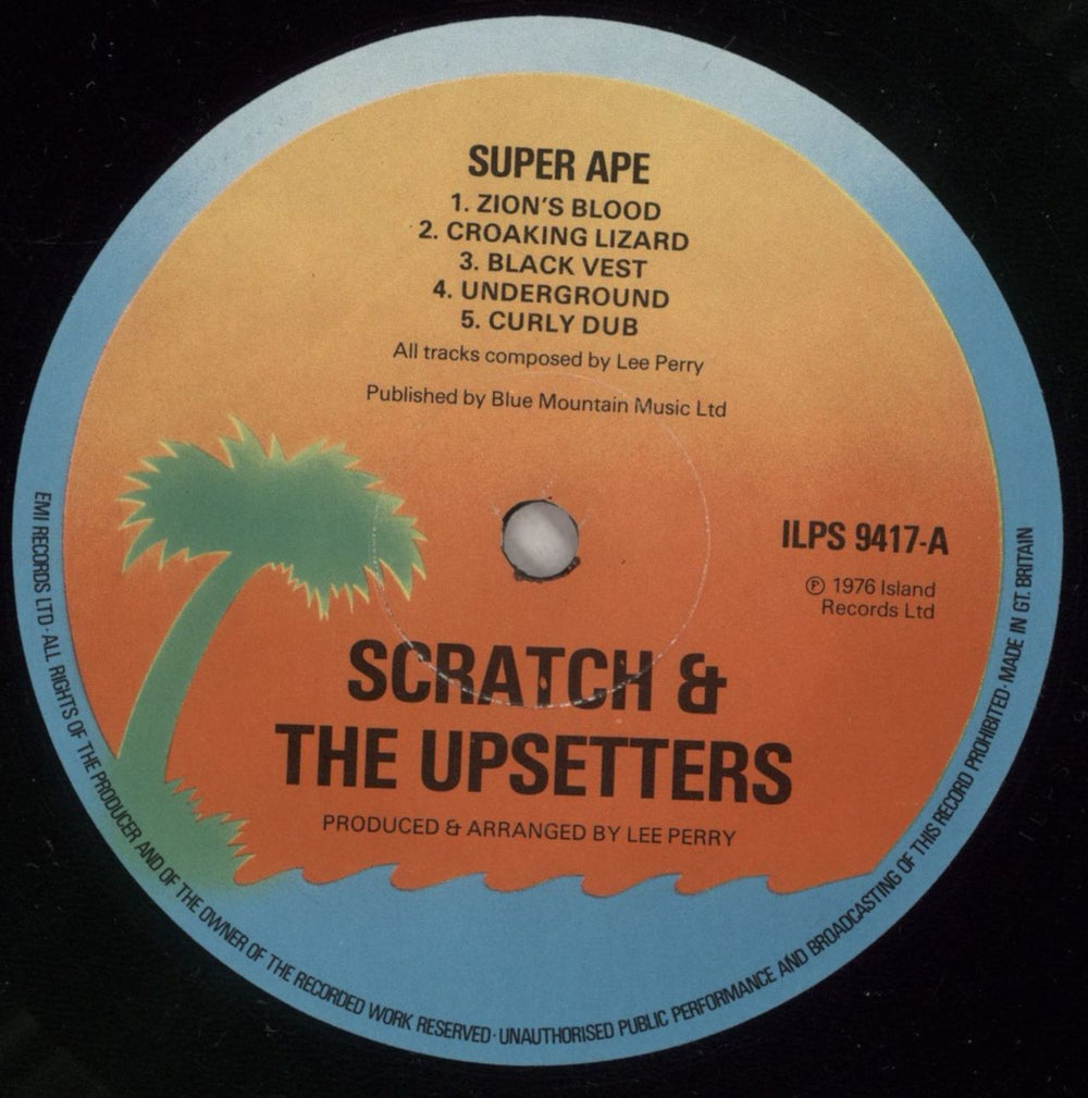 The Upsetters Super Ape - 1st - EX UK vinyl LP album (LP record) TB8LPSU877186