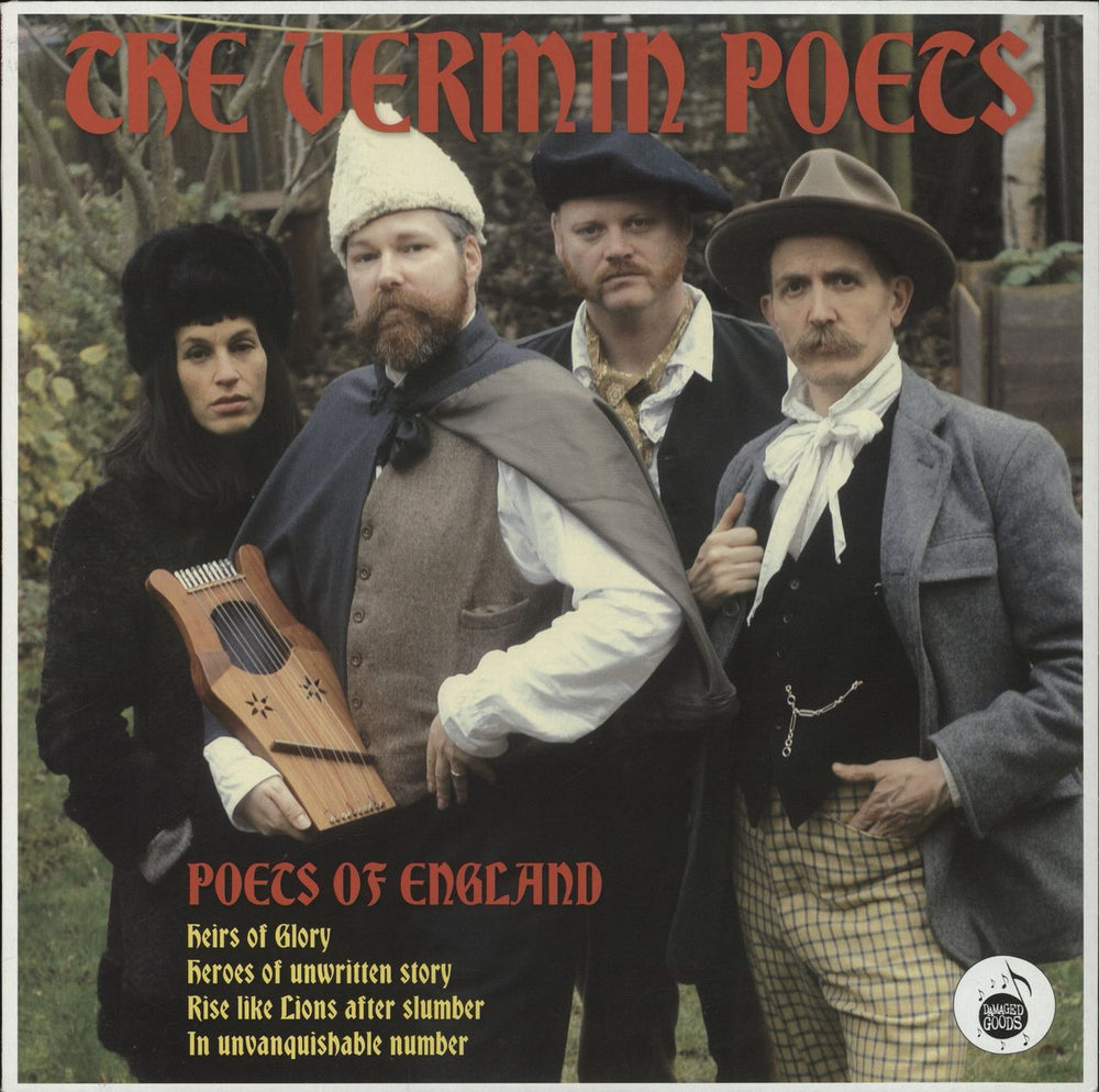 The Vermin Poets Poets Of England UK vinyl LP album (LP record) DAMGOOD348LP