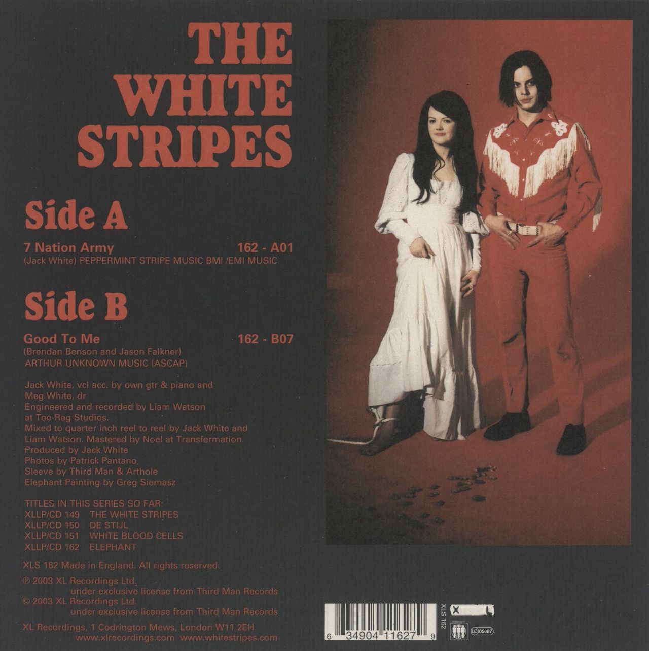 The White Stripes Seven Nation Army UK 7