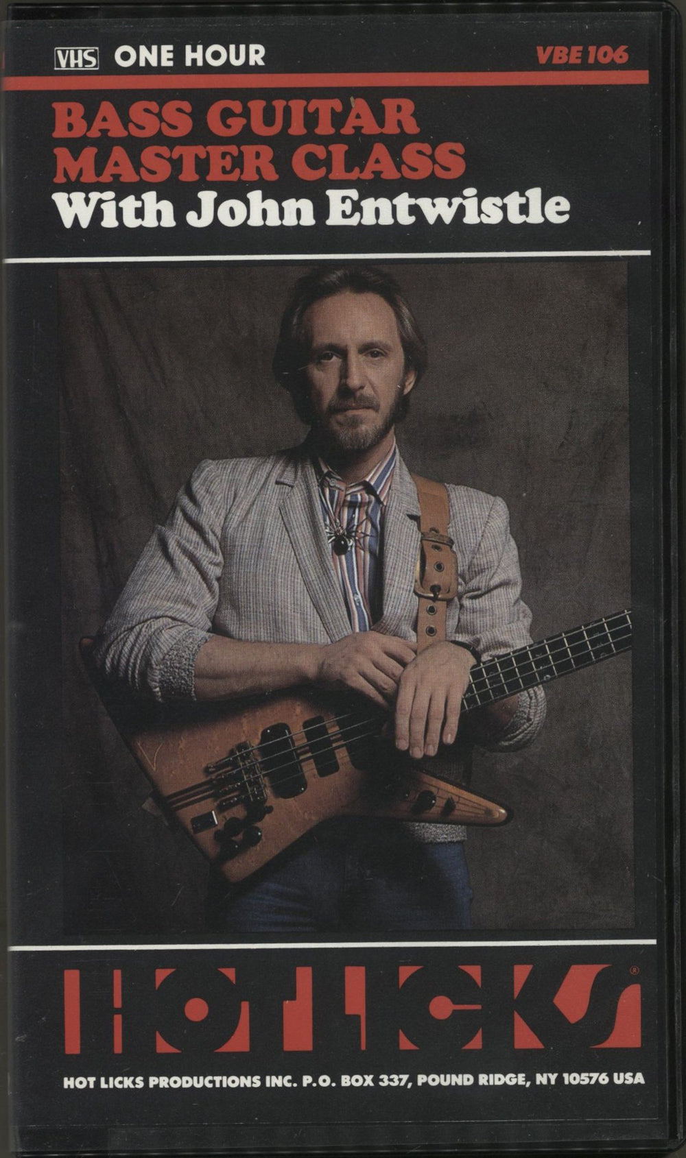The Who Bass Guitar Master Class with John Entwistle US video (VHS or PAL or NTSC) VBE106