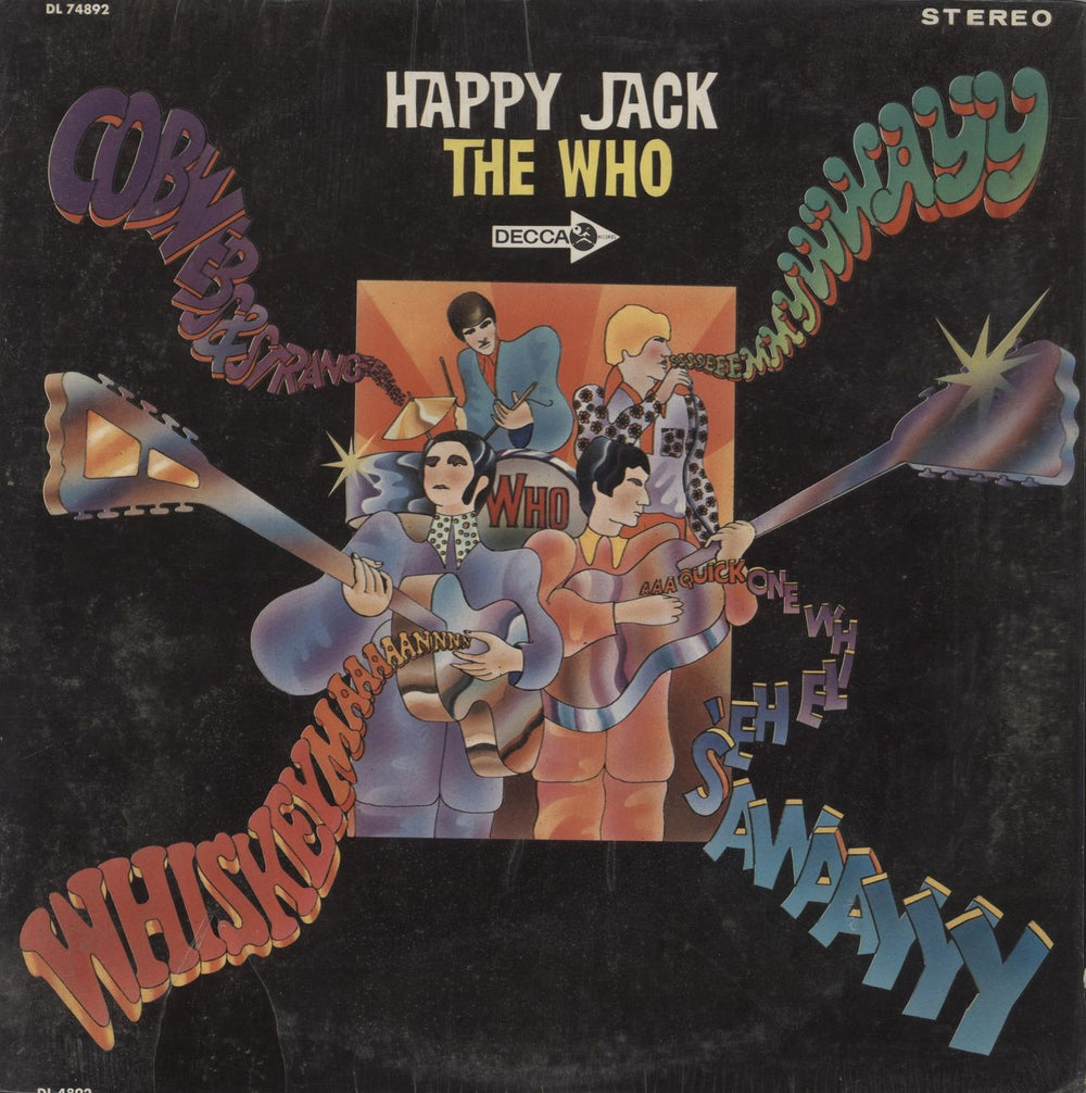 The Who Happy Jack - Shrink US vinyl LP album (LP record) DL74892