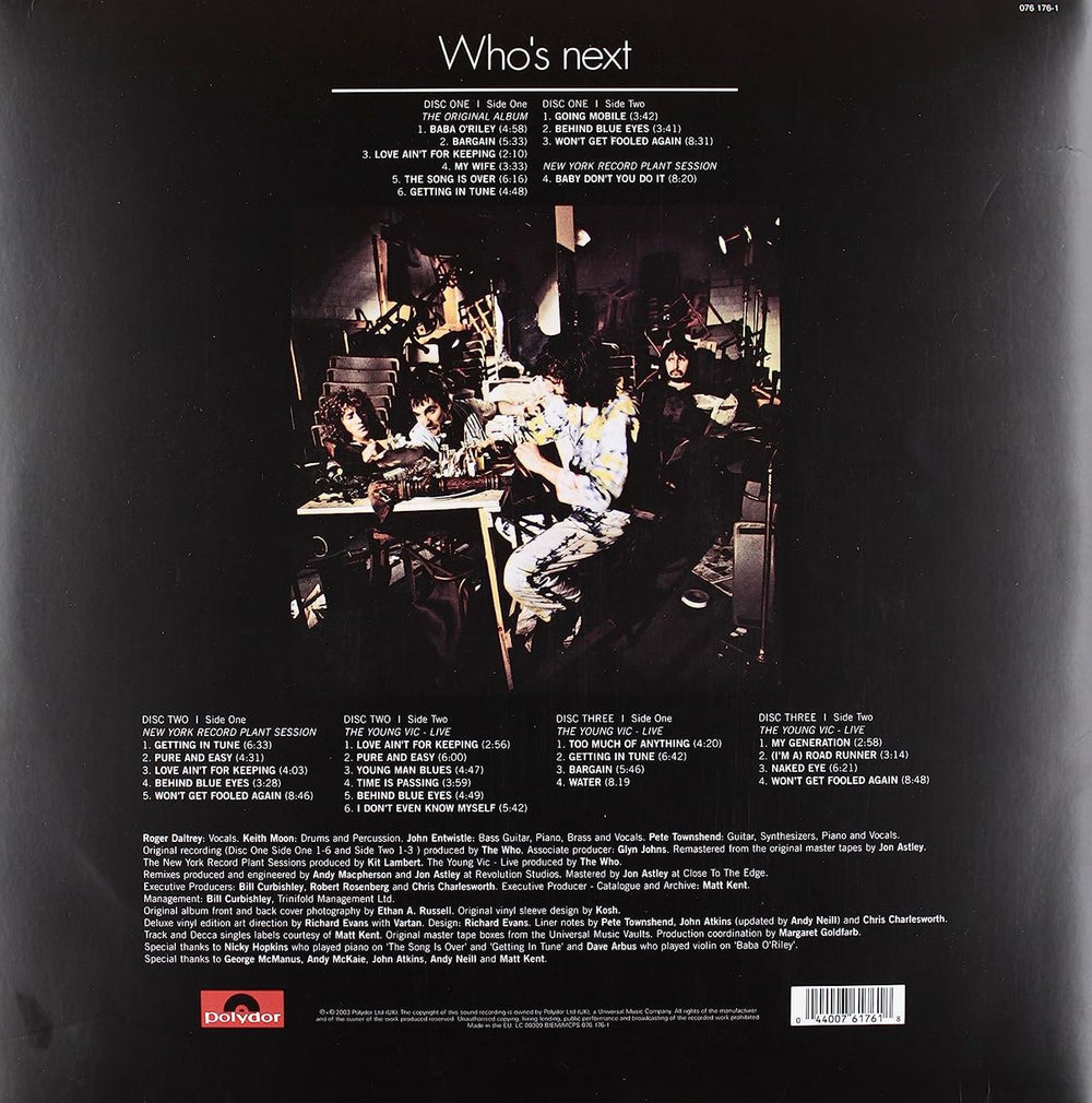 The Who Who's Next - Deluxe Edition - Sealed UK 3-LP vinyl record set (Triple LP Album) WHO3LWH247412