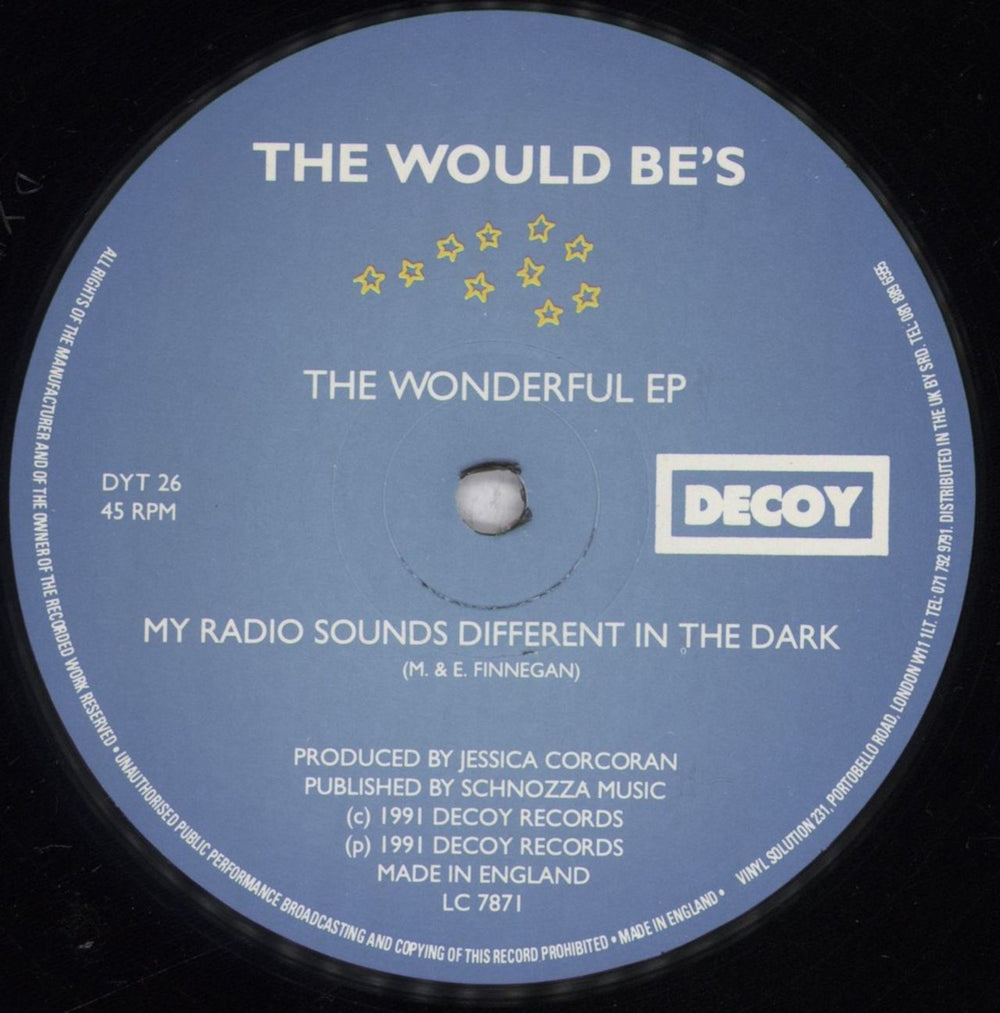 The Would Be's The Wonderful EP UK 12" vinyl single (12 inch record / Maxi-single) VKO12TH839343