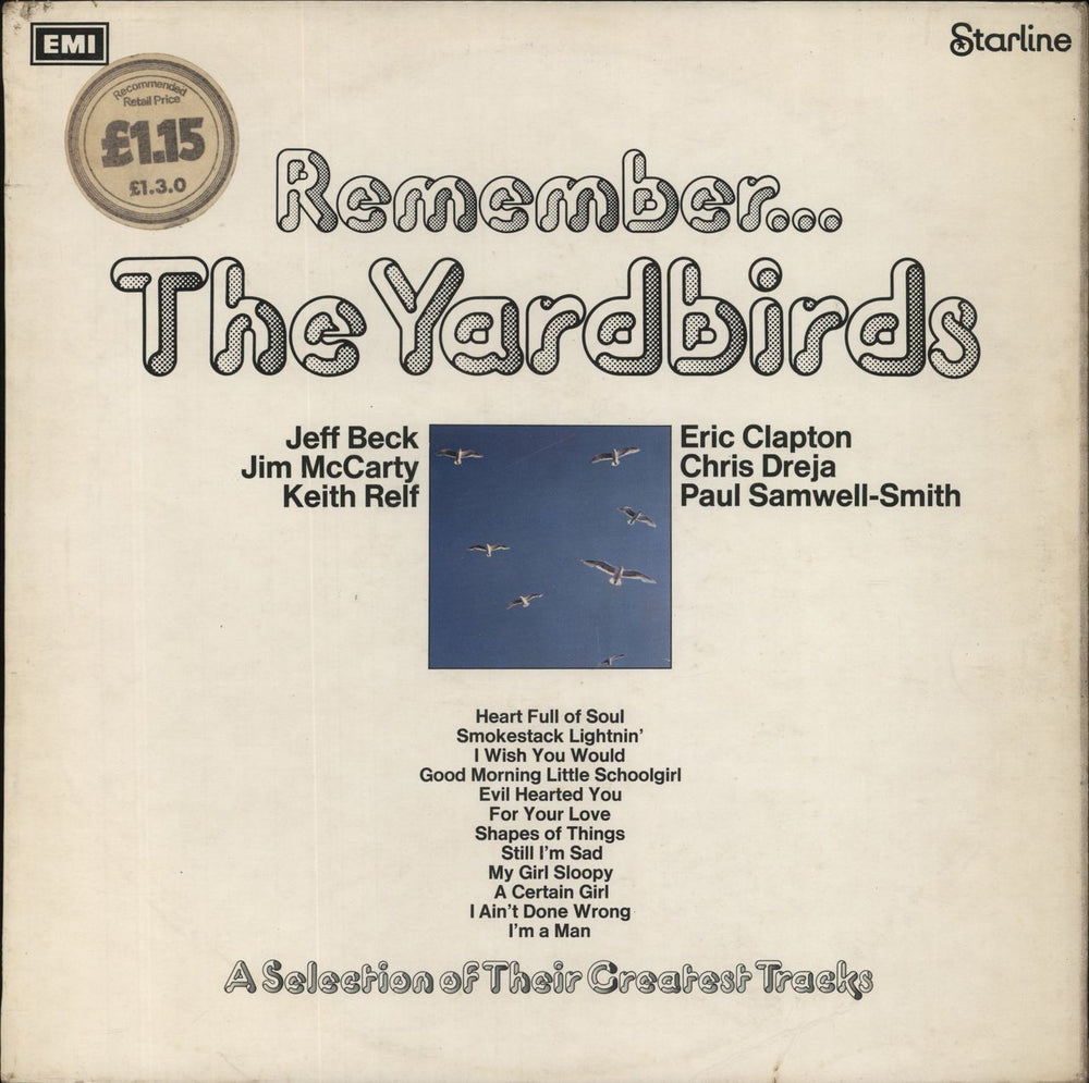 The Yardbirds Remember... The Yardbirds - 1st - Price Stickered - EX UK vinyl LP album (LP record) SRS5069