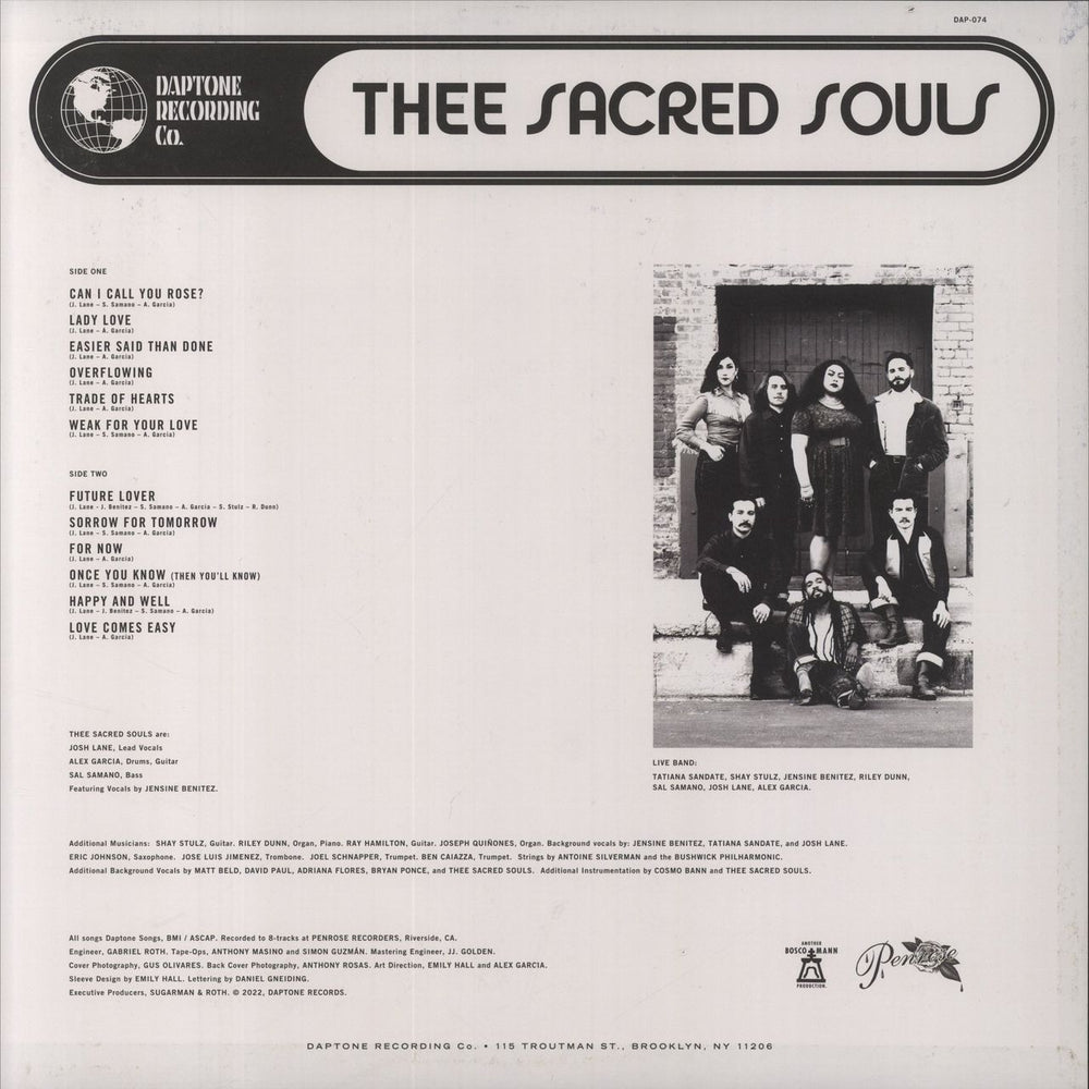 Thee Sacred Souls Thee Sacred Souls US vinyl LP album (LP record)