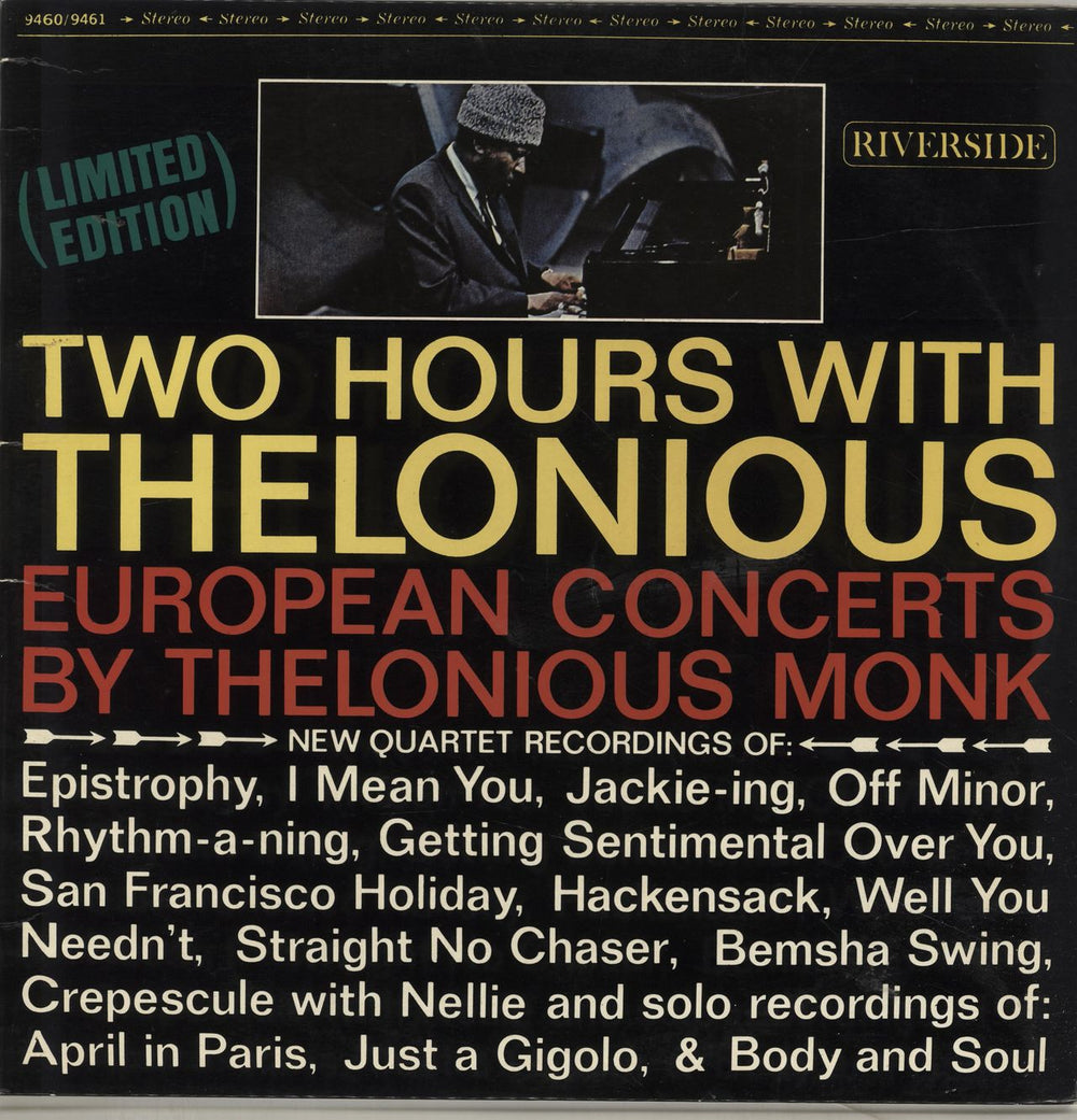 Thelonious Monk Two Hours With Thelonious French 2-LP vinyl record set (Double LP Album)