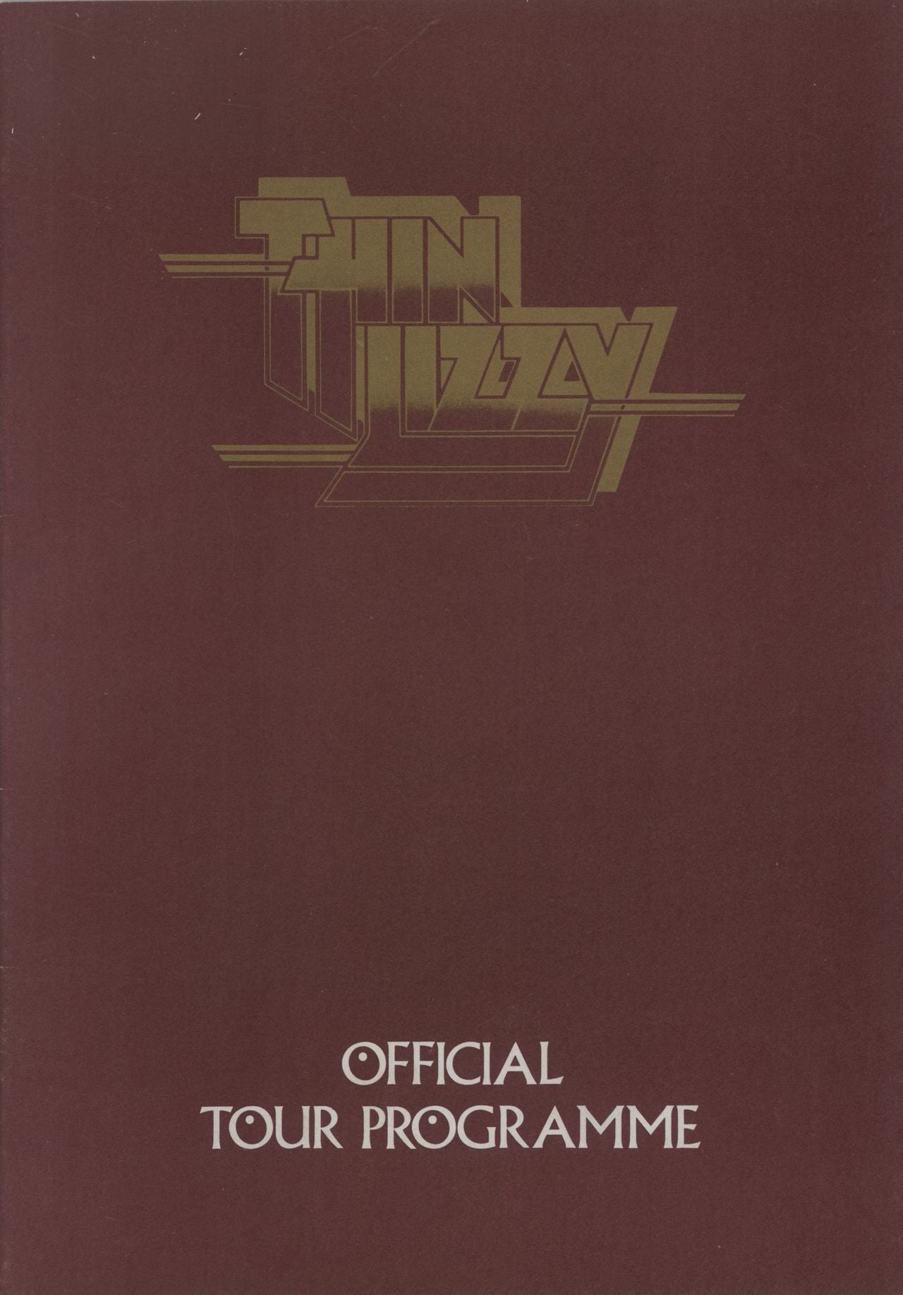 Thin Lizzy Official Tour Programme UK tour programme TOUR PROG