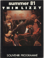 Thin Lizzy Summer '81 - EX UK tour programme TOUR PROGRAMME