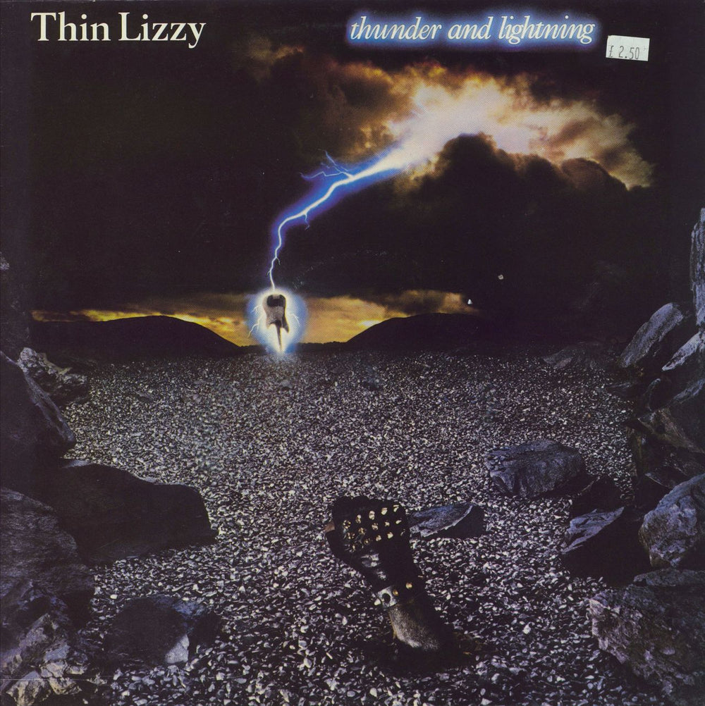 Thin Lizzy Thunder And Lightning - EX UK vinyl LP album (LP record) VERL3