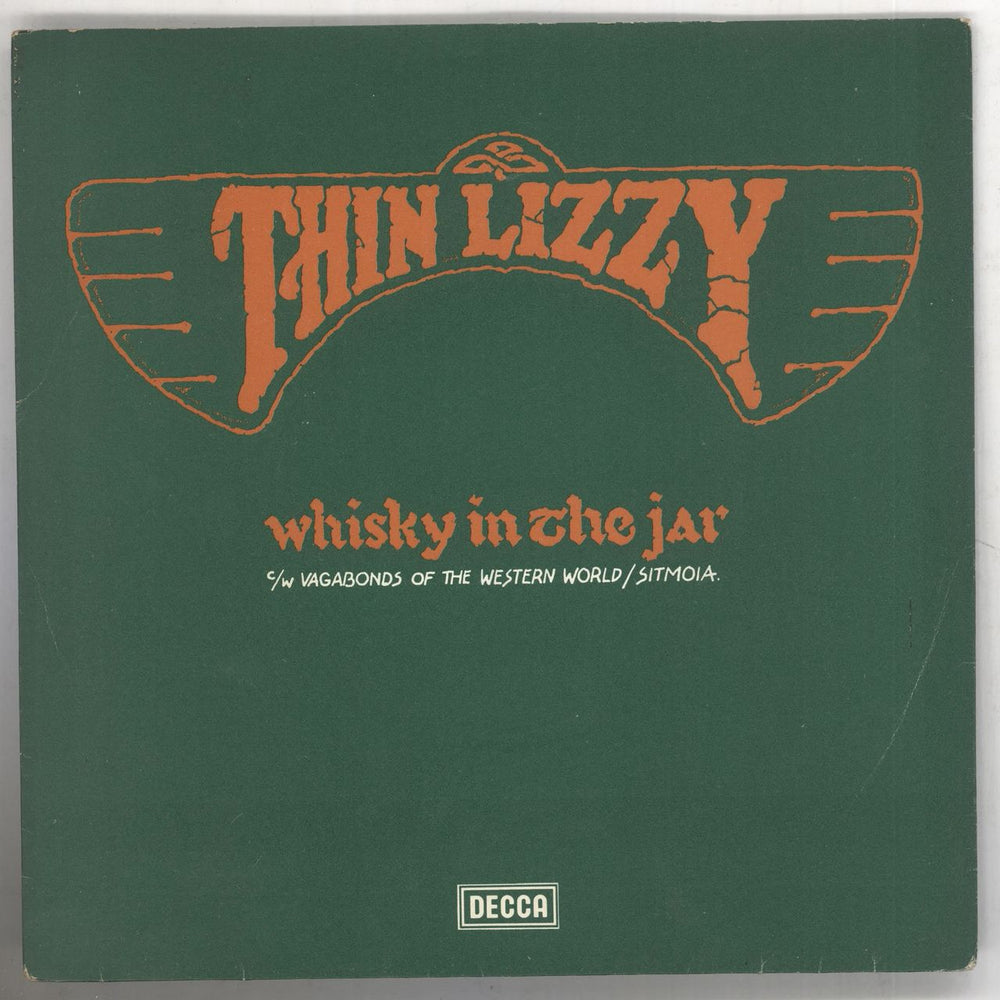 Thin Lizzy Whisky In The Jar [5:44] - P/S UK 7" vinyl single (7 inch record / 45) F13748