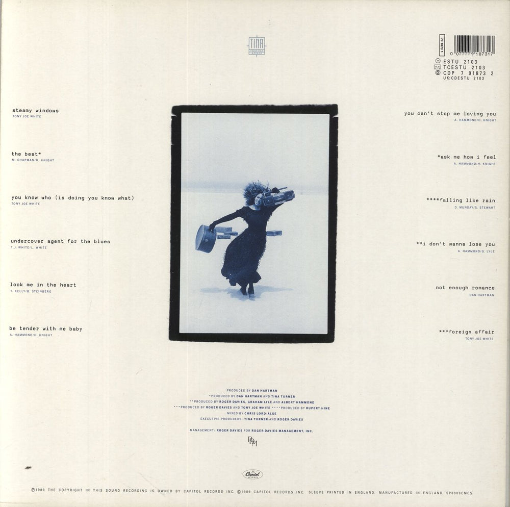 Tina Turner Foreign Affair UK vinyl LP album (LP record) 077779187317