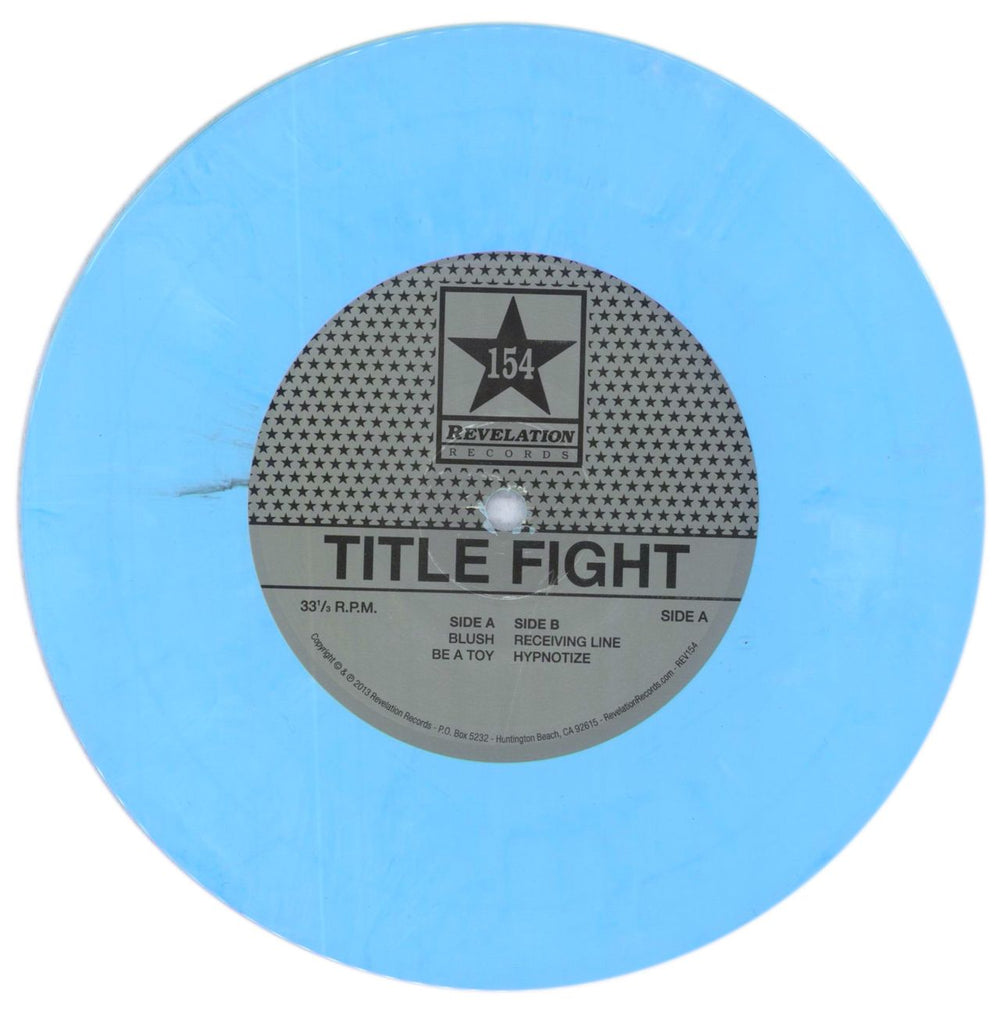 Title Fight Spring Songs - Blue Vinyl US 7" vinyl — RareVinyl.com
