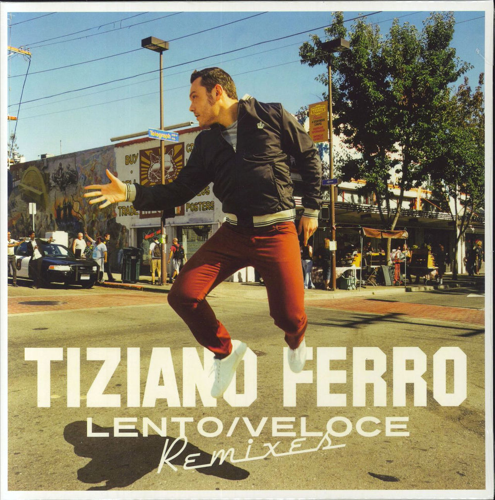 Tiziano Ferro Lento / Veloce - Orange Vinyl Italian 10" vinyl single (10 inch record) 0602557703450