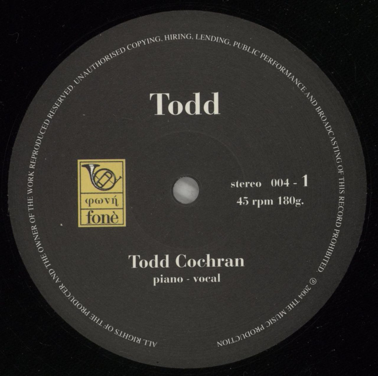 Todd Cochran Todd - 180gm Vinyl Italian 4-LP vinyl set — RareVinyl.com Todd Cochran Todd - 180gm Vinyl Italian 4-LP vinyl set — RareVinyl.com
