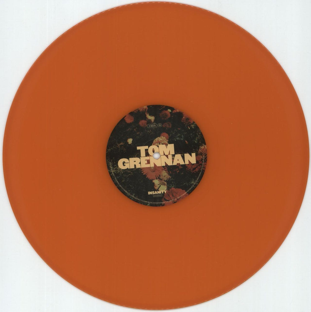 Tom Grennan What Ifs & Maybes - Orange Vinyl - Autographed Sleeve UK vinyl LP album (LP record) 0SNLPWH878103