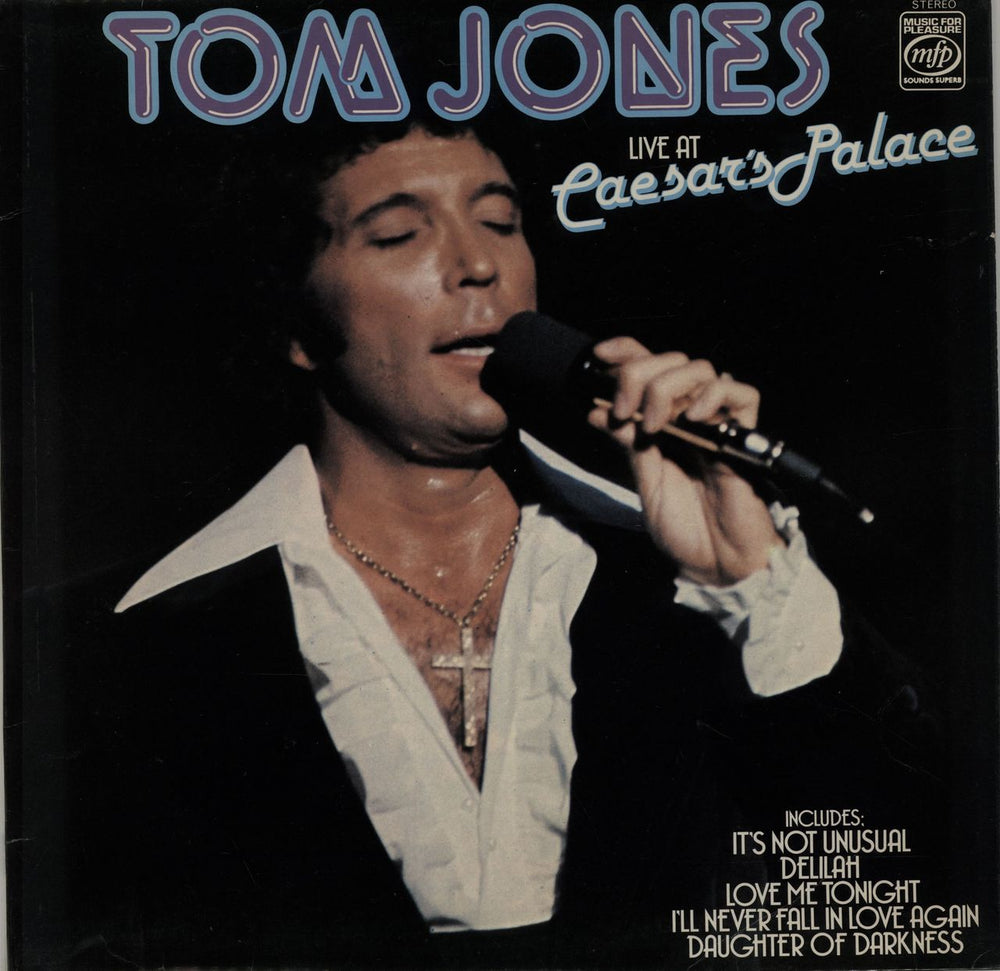 Tom Jones Live At Caesars Palace, Las Vegas UK vinyl LP album (LP record) MFP50351