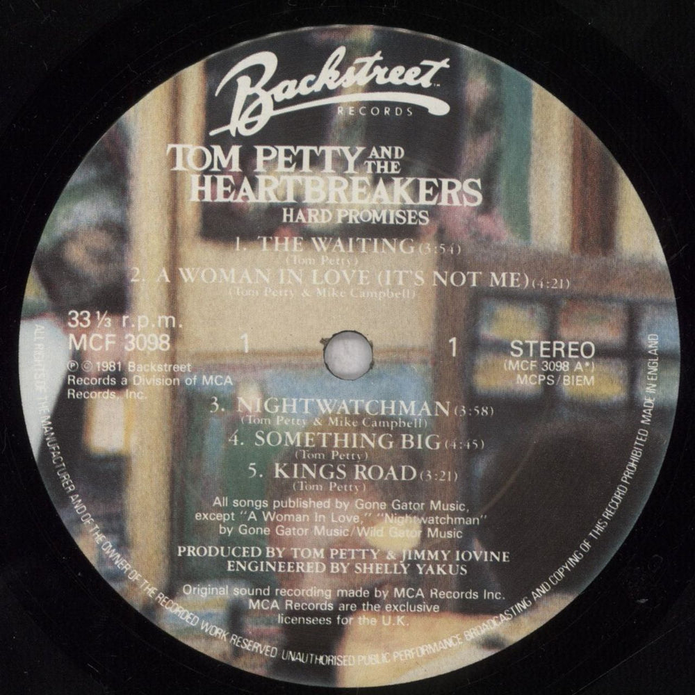 Tom Petty & The Heartbreakers Hard Promises + Insert - EX UK vinyl LP album (LP record) PETLPHA846605