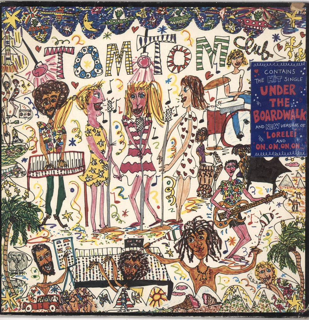 Tom Tom Club Tom Tom Club - 2nd - Hype Stickered UK vinyl LP album (LP record) ILPS9686