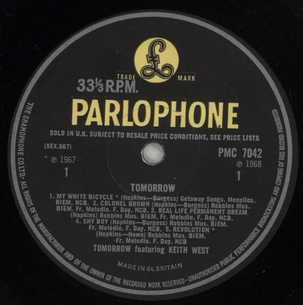 Tomorrow Tomorrow - 1st - EX UK vinyl LP album (LP record) RRWLPTO874460