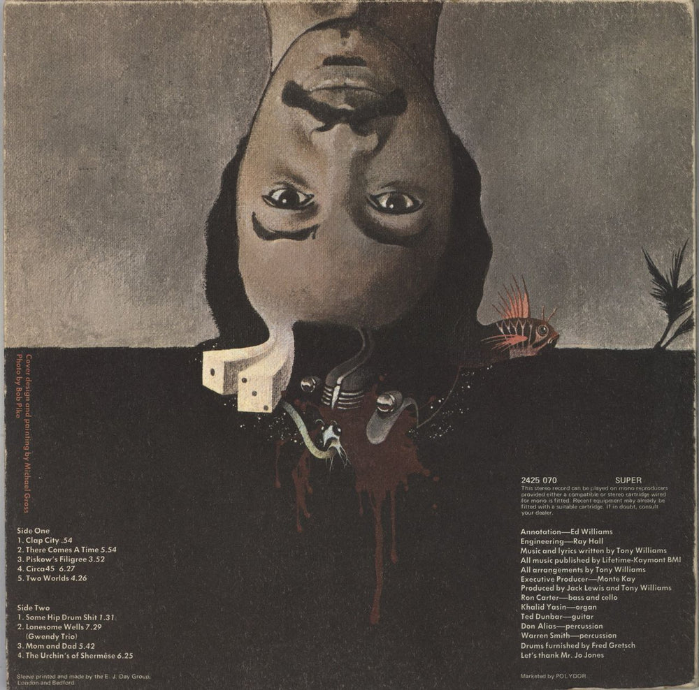 Tony Williams (Jazz) Ego UK vinyl LP album (LP record)