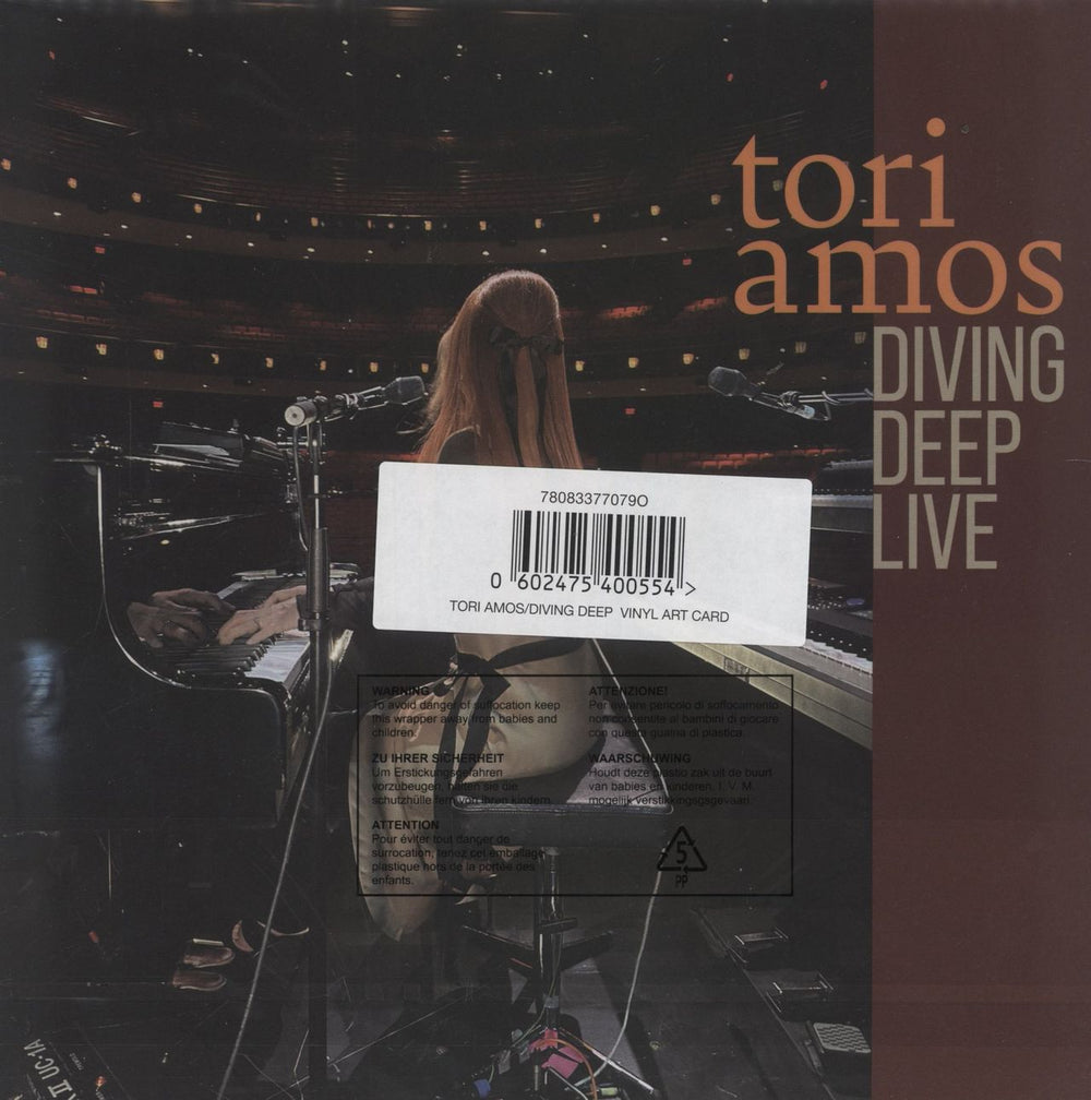 Tori Amos Diving Deep Live - Turquoise Vinyl + Signed Print UK 2-LP vinyl record set (Double LP Album) 2024