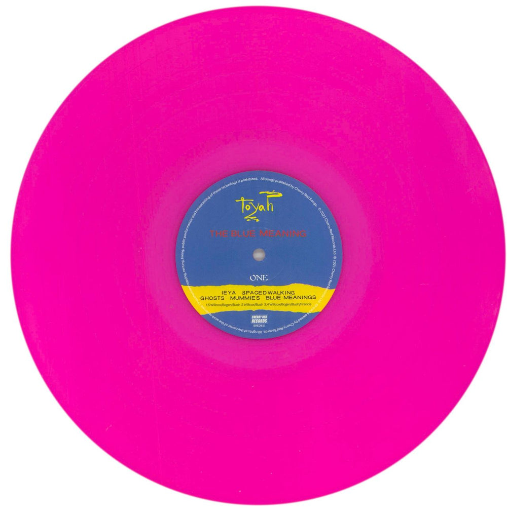 Toyah The Blue Meaning - Pink Neon Vinyl UK vinyl LP album (LP record) TYHLPTH857815