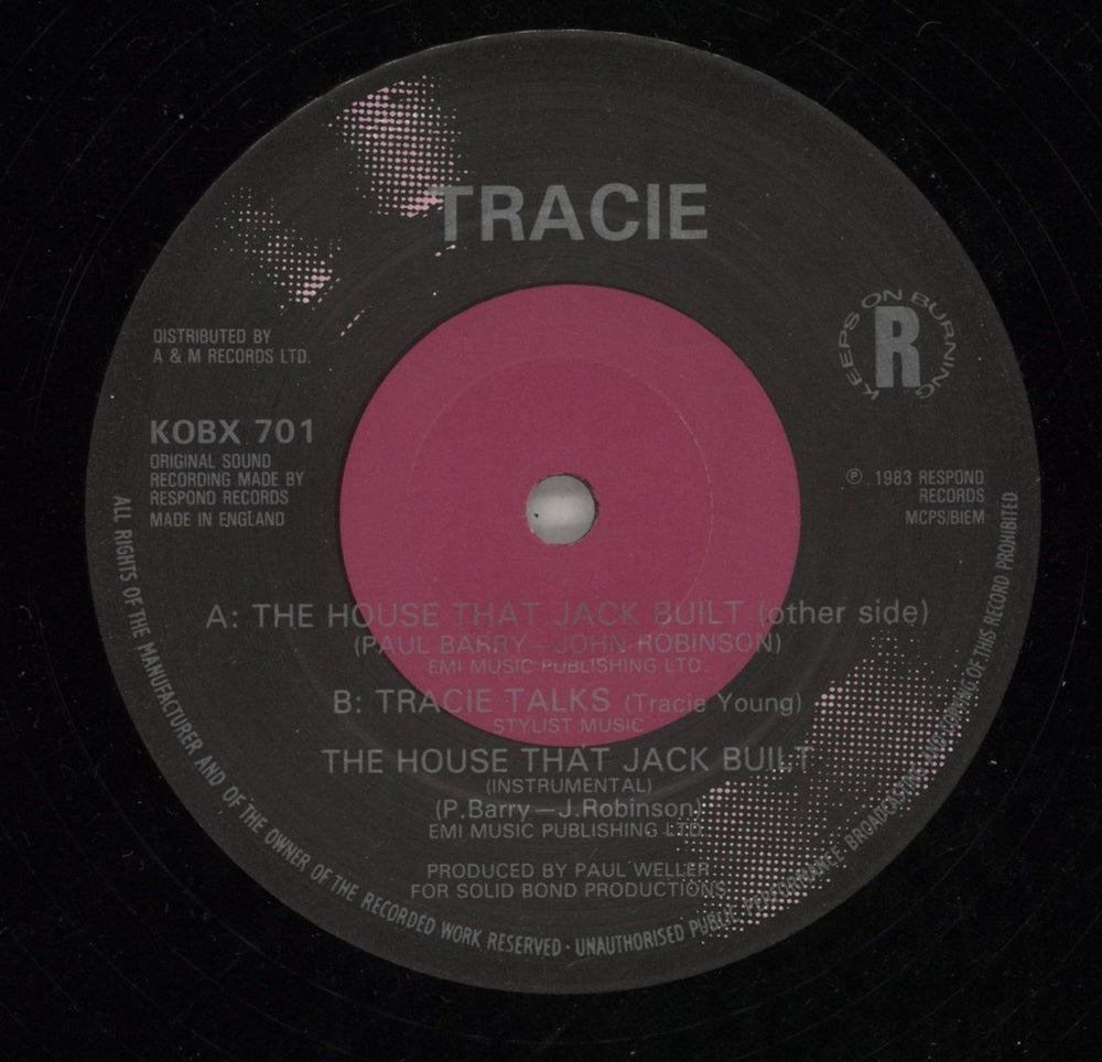 Tracie The House That Jack Built UK 12" vinyl single (12 inch record / Maxi-single) TAC12TH108366
