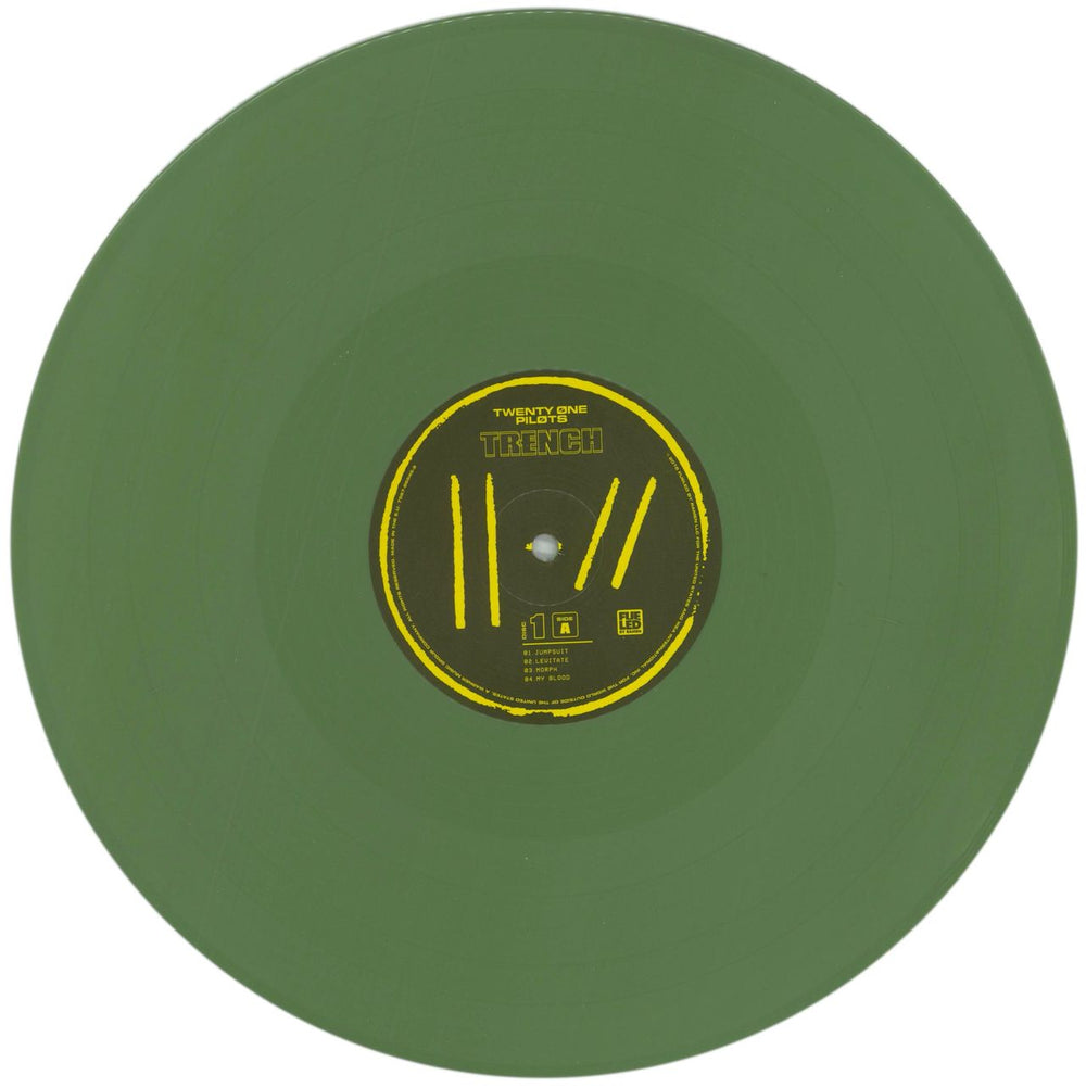 Twenty One Pilots Trench - Olive Vinyl UK 2-LP vinyl record set (Double LP Album) Y2Z2LTR863502