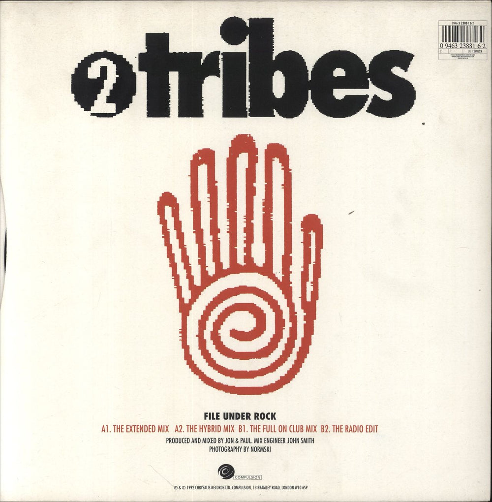 Two Tribes File Under Rock UK 12" vinyl single (12 inch record / Maxi-single) 094632388162