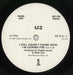 U2 Album Sampler 3 UK Promo 7" vinyl single (7 inch record / 45) U-207AL12291