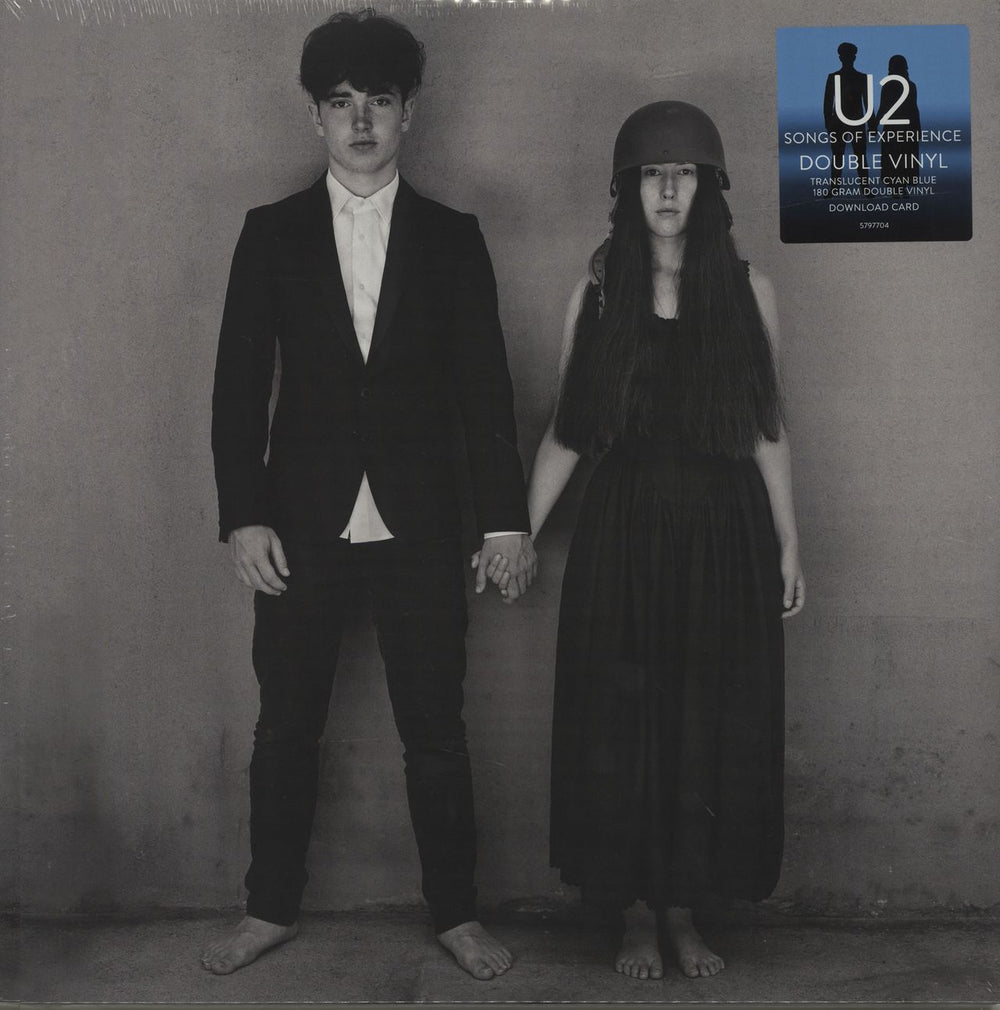 U2 Songs Of Experience - Cyan Blue Vinyl - Sealed UK 2-LP vinyl record set (Double LP Album) 5797704