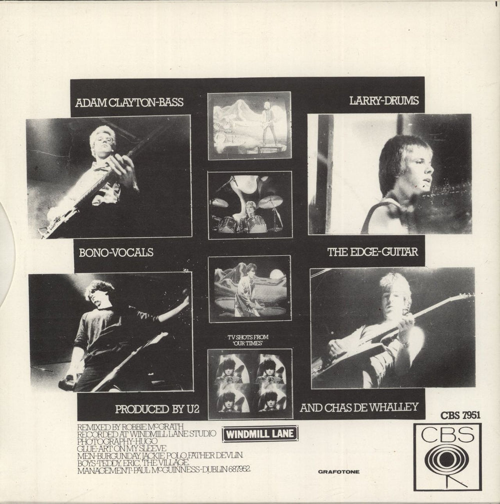 U2 Three EP - Yellow Vinyl Irish 7" vinyl single (7 inch record / 45)