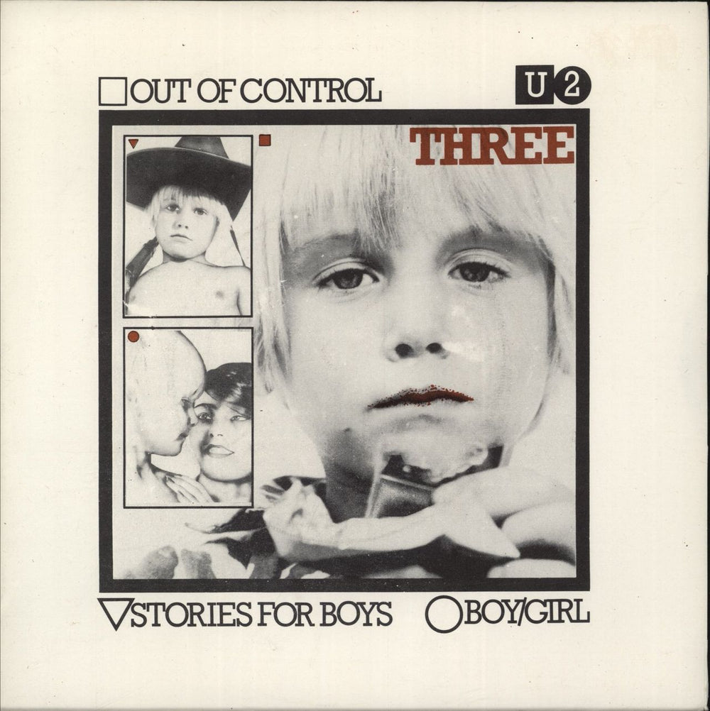 U2 Three EP - Yellow Vinyl Irish 7" vinyl single (7 inch record / 45) CBS7951