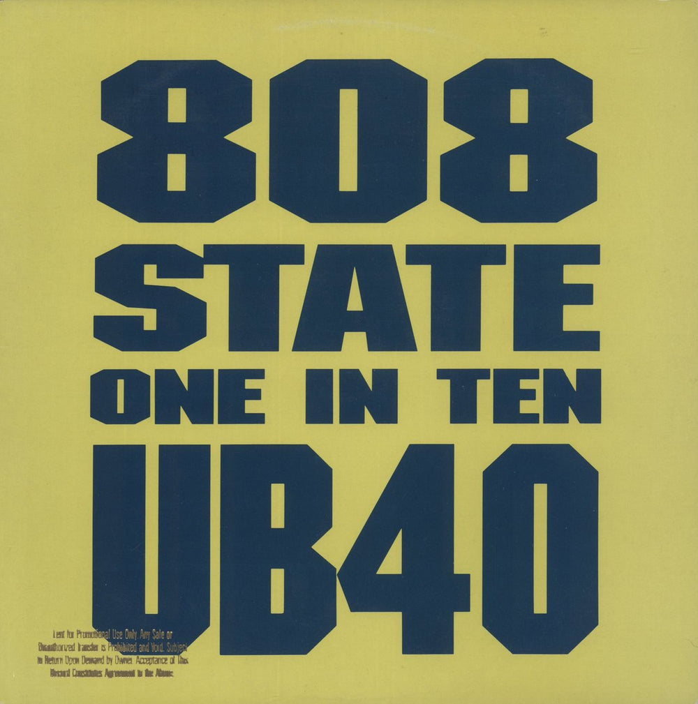 UB40 One In Ten - Promo US Promo 12" vinyl single (12 inch record / Maxi-single) TB553