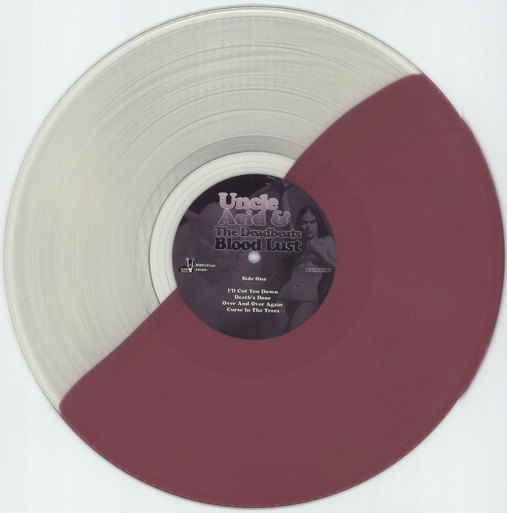 Uncle Acid & The Deadbeats Blood Lust - Clear/Purple Split Vinyl UK vinyl LP album (LP record) YNCLPBL877774