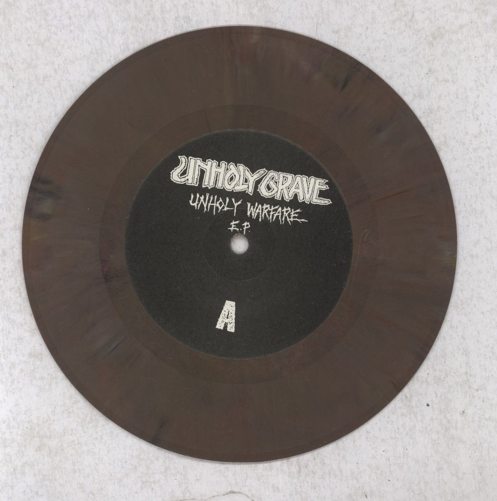 Unholy Grave Unholy Warfare - Mixed Colour Vinyl US 7" vinyl single (7 inch record / 45)