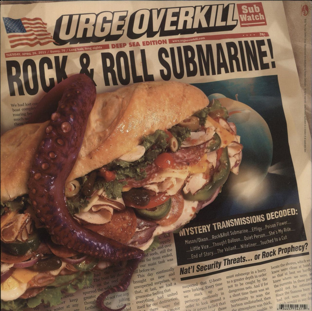 Urge Overkill Rock&Roll Submarine US vinyl LP album (LP record) 634457543119