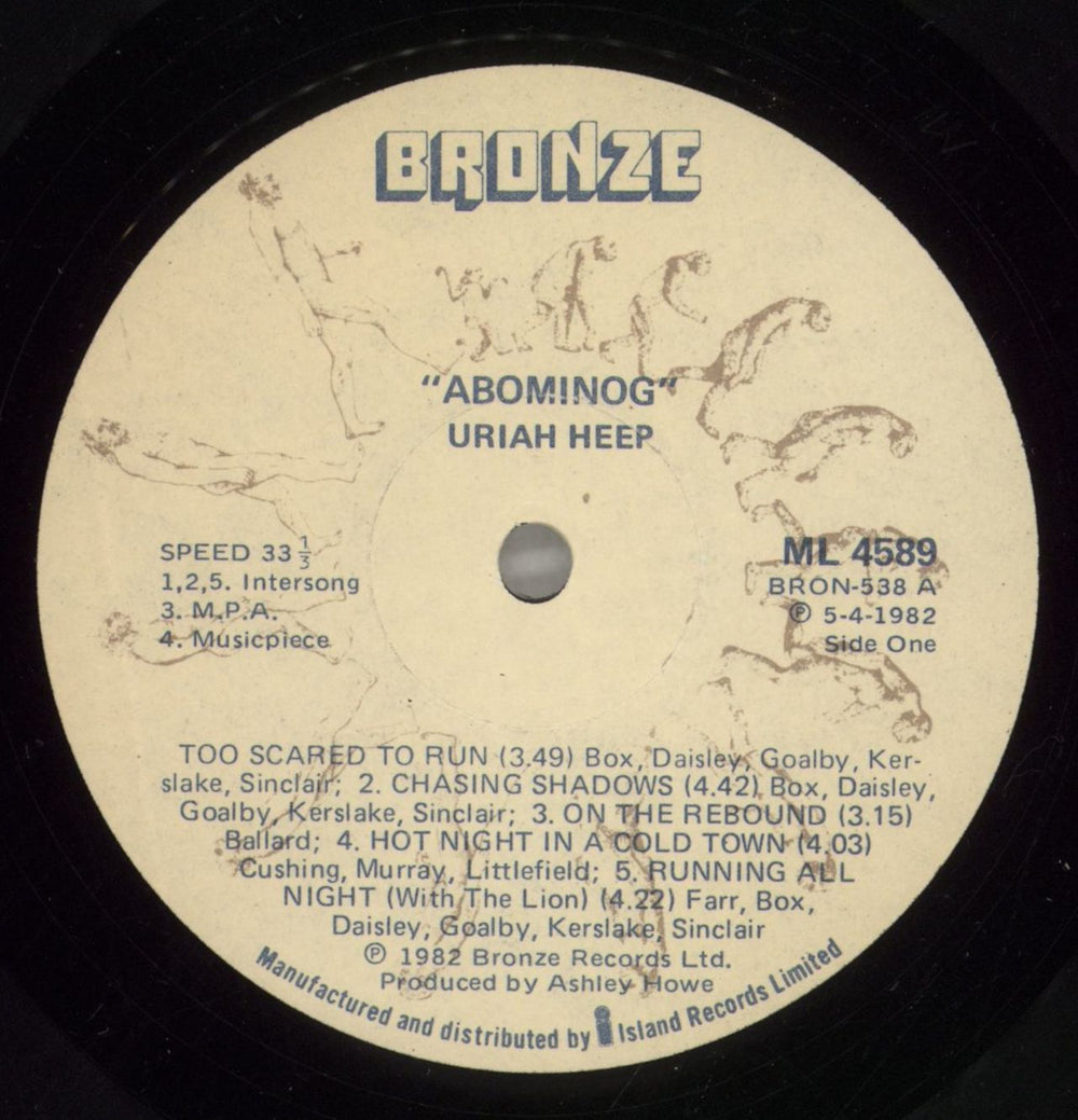 Uriah Heep Abominog South African vinyl LP album (LP record) URILPAB879870