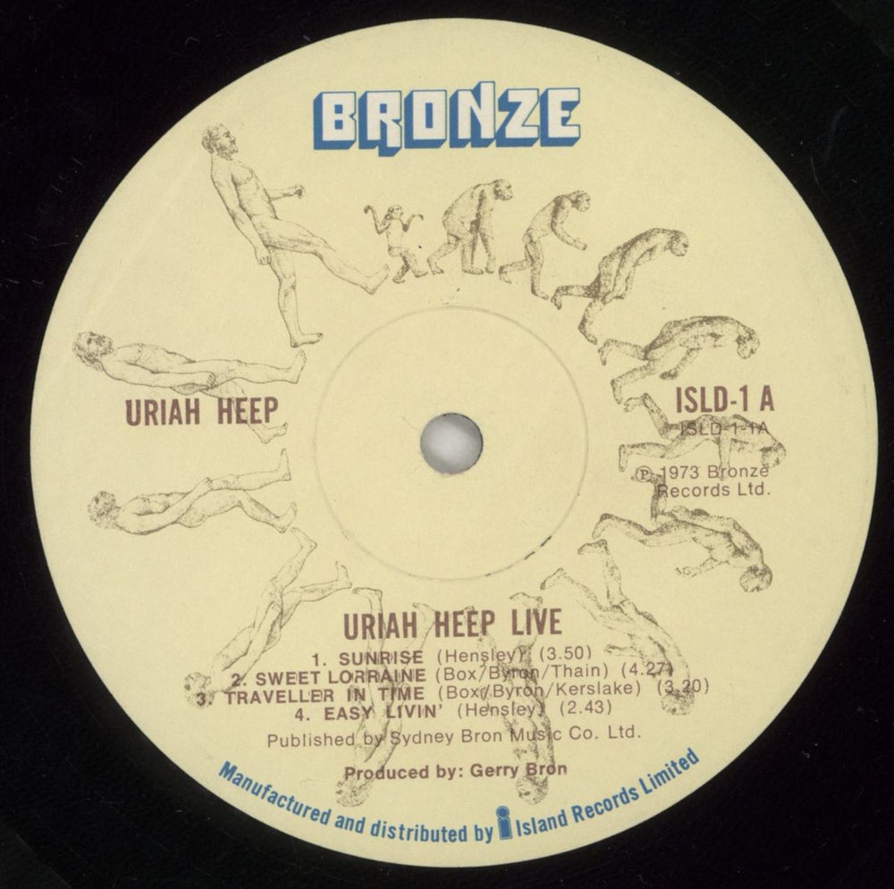 Uriah Heep Live + Inners - VG UK 2-LP vinyl record set (Double LP Album) URI2LLI874929